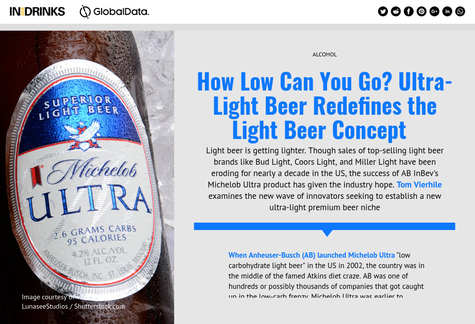 Ultra Light Beer Redefines