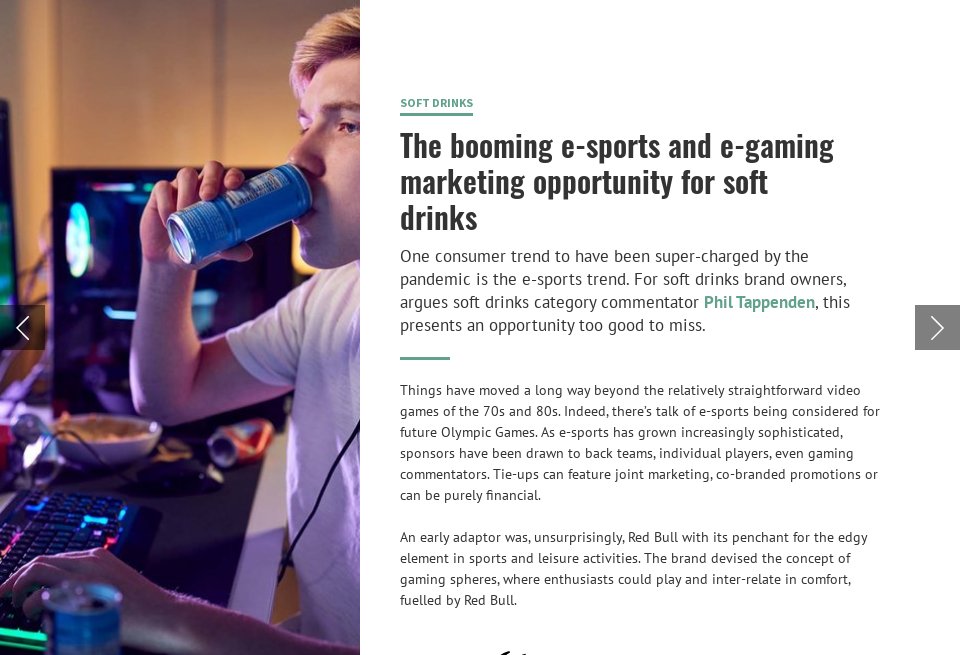 E-gaming growth influences food and drink collaborations