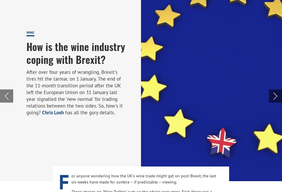 How is the wine industry coping with Brexit? justdrinks magazine
