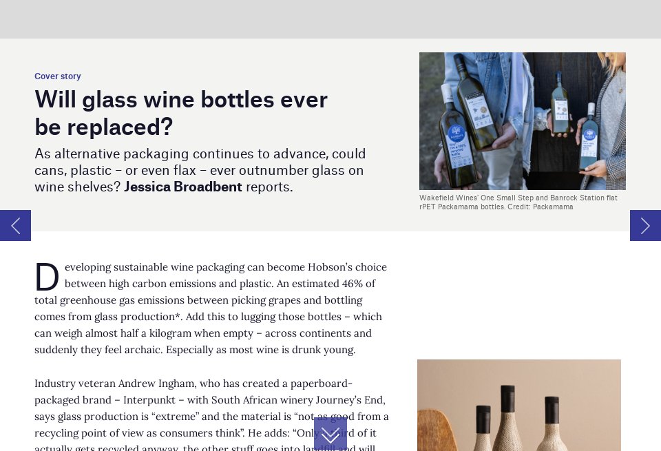 Will glass wine bottles ever be replaced? Just Drinks magazine